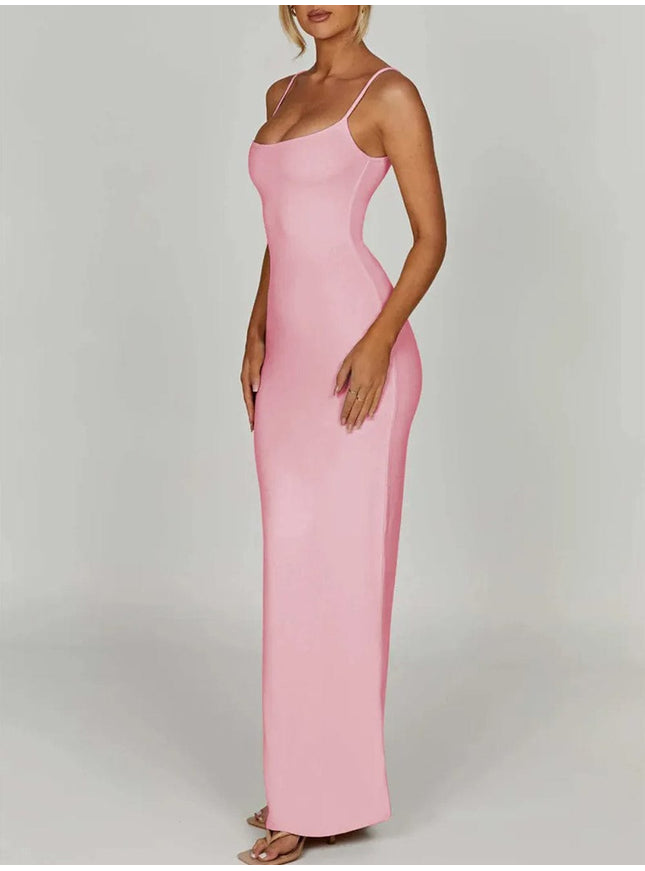 Emersyn Strap Backless Bodycon Maxi Dress - Fashion Pov