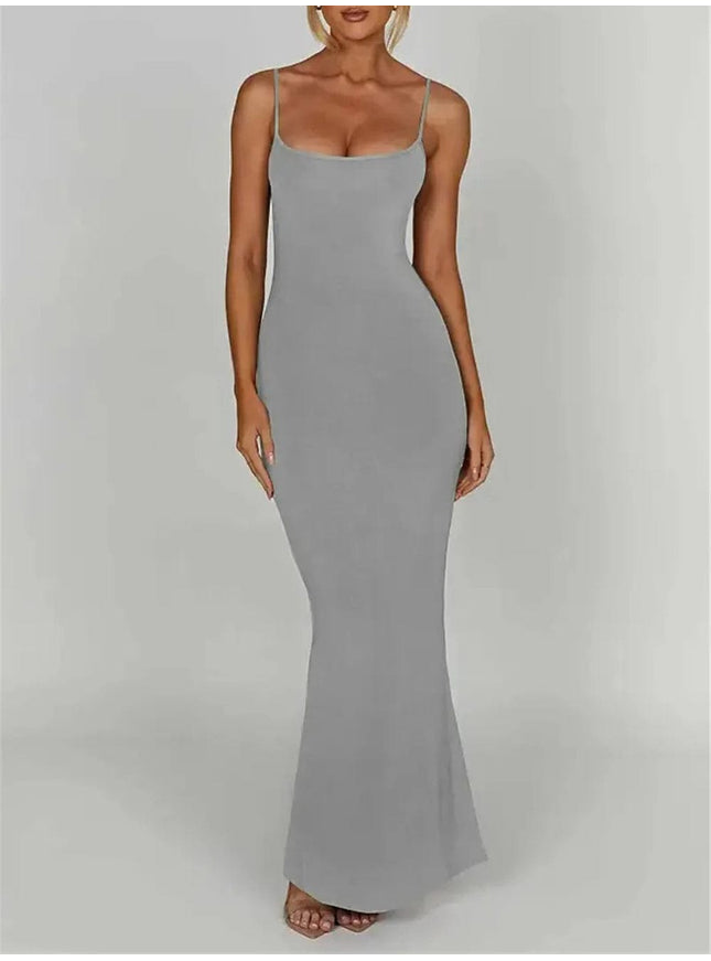 Emersyn Strap Backless Bodycon Maxi Dress - Fashion Pov