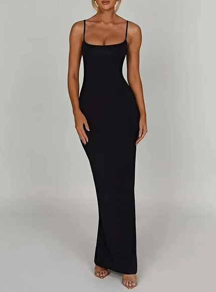 Emersyn Strap Backless Bodycon Maxi Dress - Fashion Pov