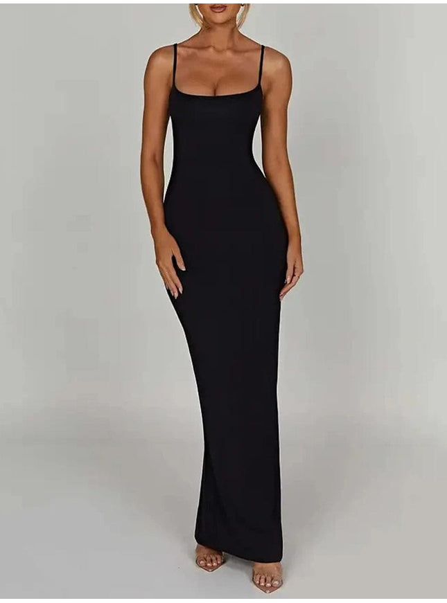 Emersyn Strap Backless Bodycon Maxi Dress - Fashion Pov