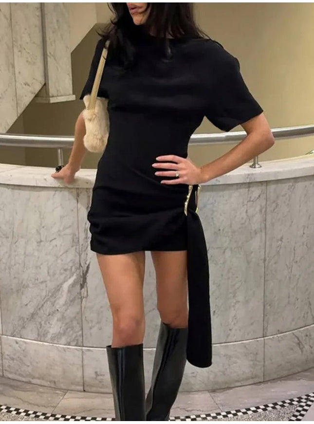 Emma Short Sleeve Mini Dress - Fashion Pov