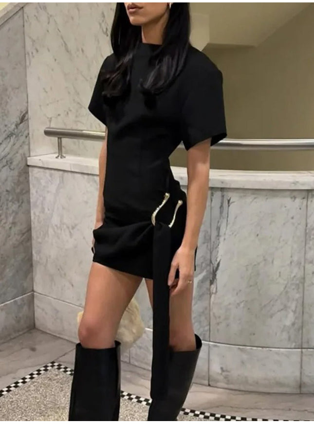 Emma Short Sleeve Mini Dress - Fashion Pov