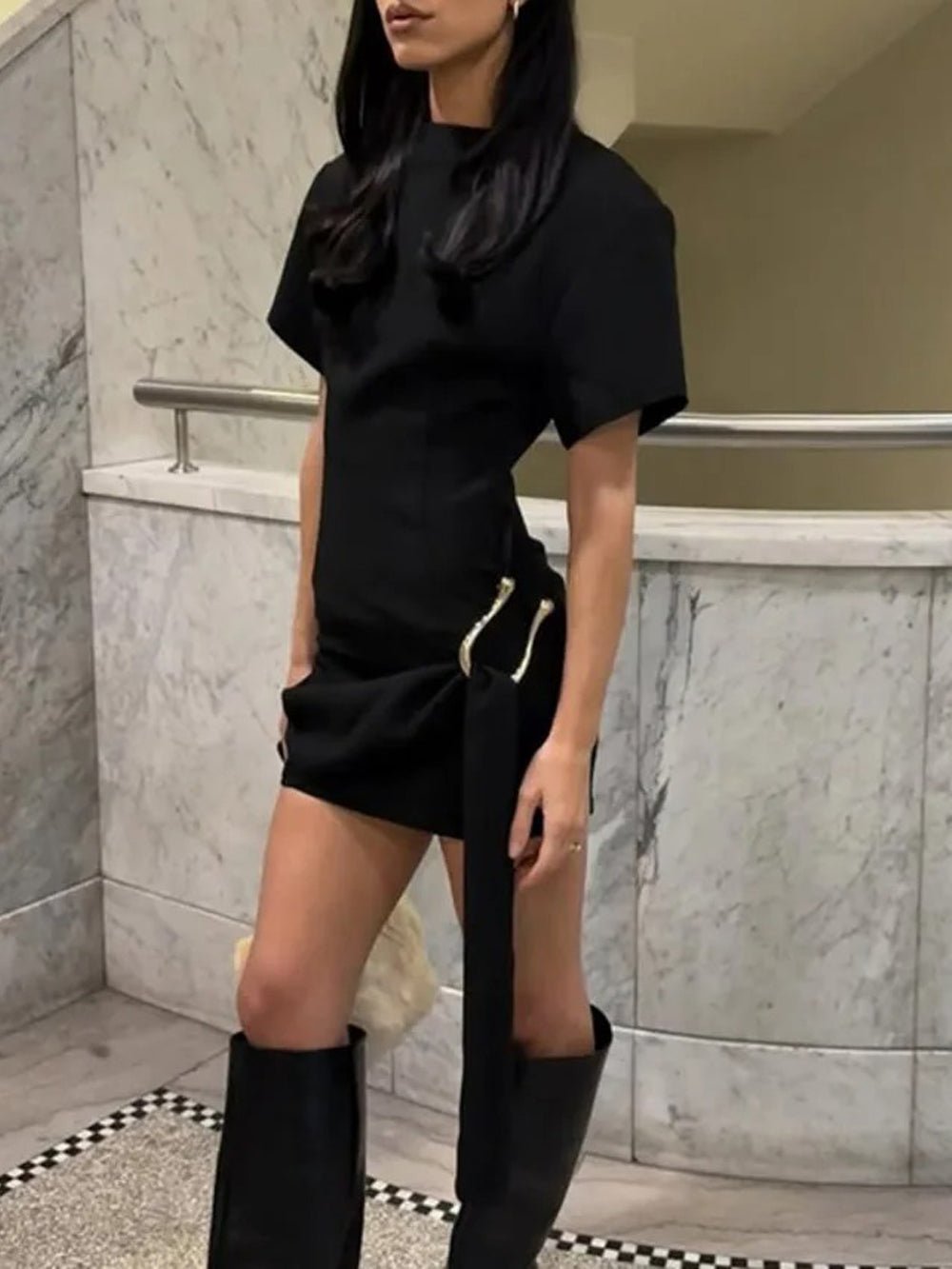 Emma Short Sleeve Mini Dress - Fashion Pov