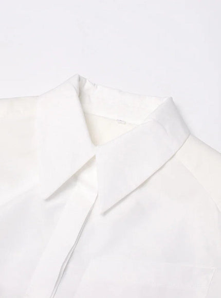 Emmily Backless Single Breasted Chic Blouse - Fashion Pov