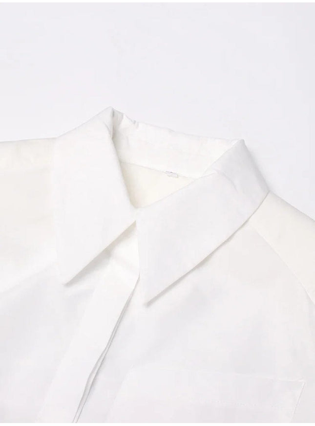 Emmily Backless Single Breasted Chic Blouse - Fashion Pov