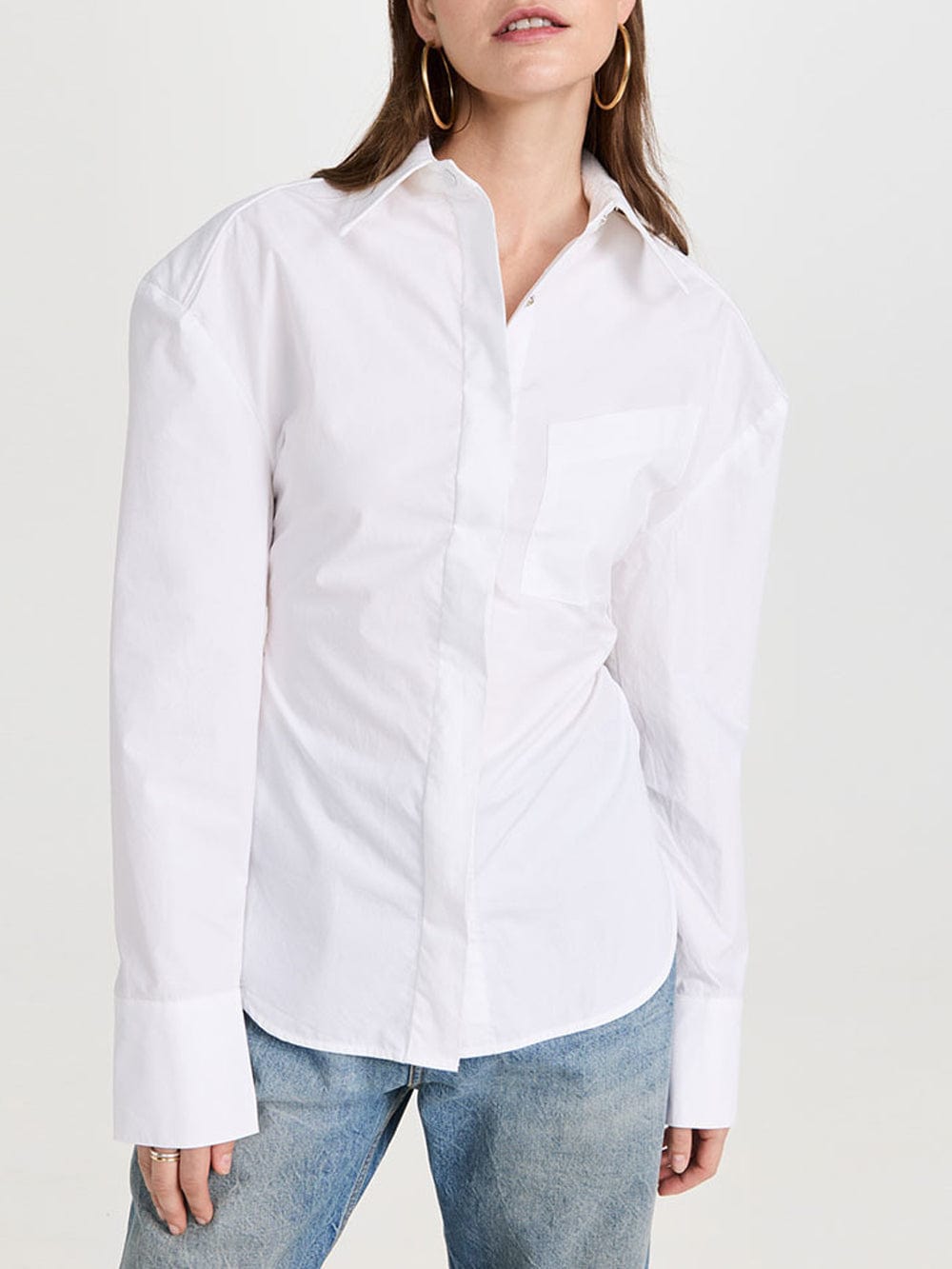 Emmily Backless Single Breasted Chic Blouse - Fashion Pov