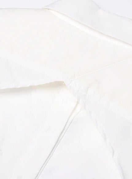 Emmily Backless Single Breasted Chic Blouse - Fashion Pov