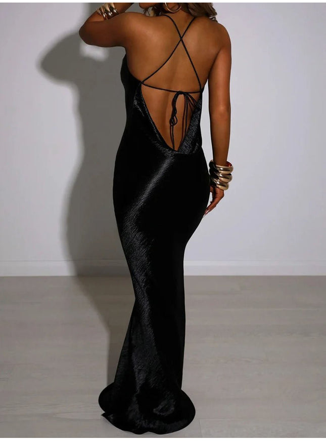 Esme Paris Backless Maxi Dress - Fashion Pov