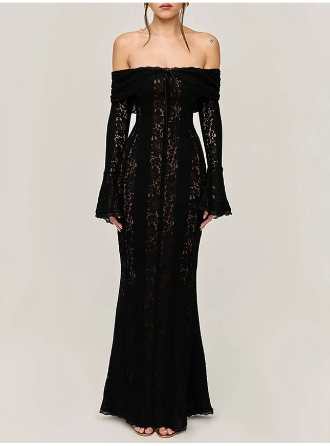 Eva Off Shoulder Maxi Dress - Fashion Pov