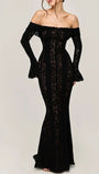 Eva Off Shoulder Maxi Dress - Fashion Pov
