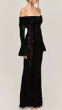 Eva Off Shoulder Maxi Dress - Fashion Pov