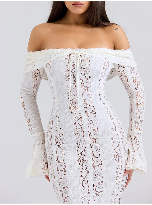Eva Off Shoulder Maxi Dress - Fashion Pov