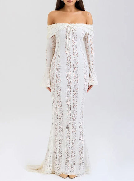Eva Off Shoulder Maxi Dress - Fashion Pov