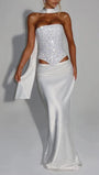 Evelina Crystal Corset Skirt Set - Fashion Pov