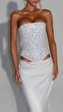 Evelina Crystal Corset Skirt Set - Fashion Pov
