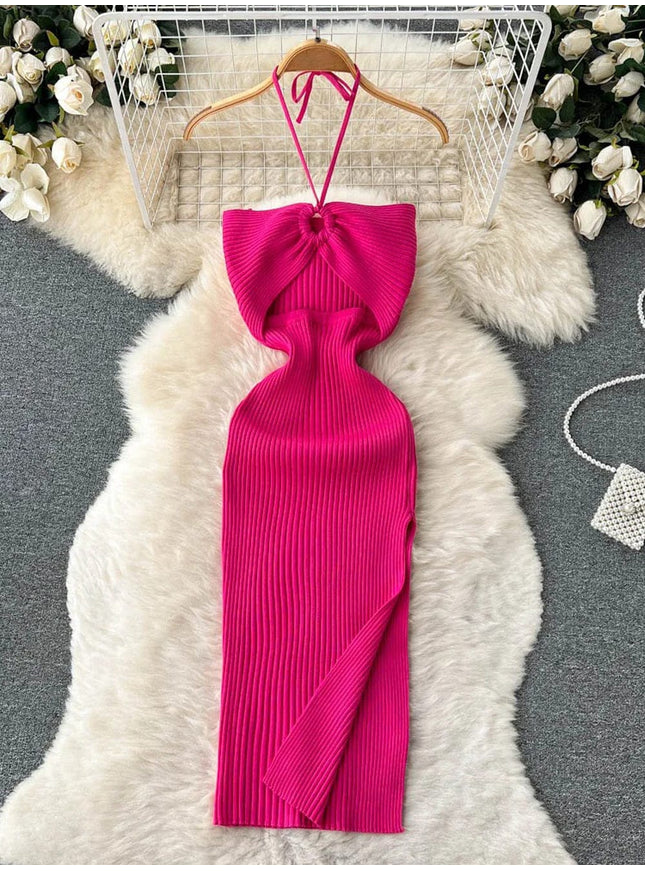Evie Bodycon Knitted Midi Dress - Fashion Pov