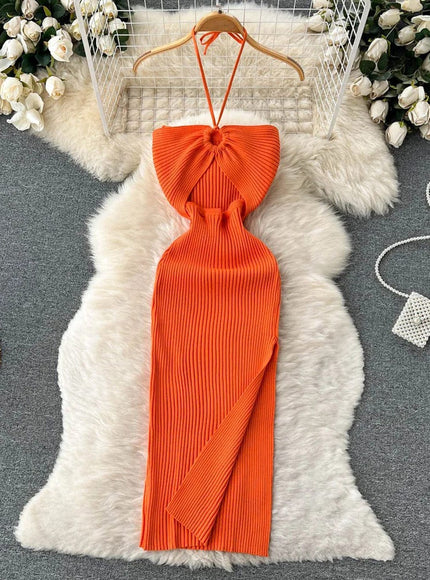 Evie Bodycon Knitted Midi Dress - Fashion Pov