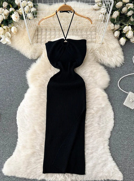 Evie Bodycon Knitted Midi Dress - Fashion Pov