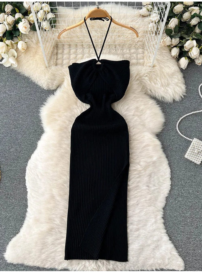 Evie Bodycon Knitted Midi Dress - Fashion Pov
