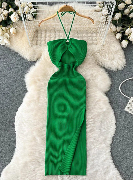 Evie Bodycon Knitted Midi Dress - Fashion Pov