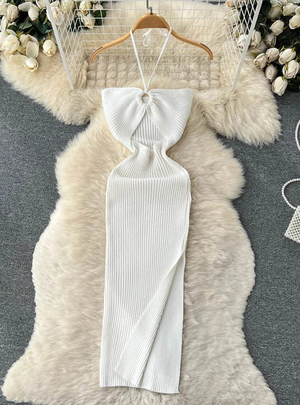 Evie Bodycon Knitted Midi Dress - Fashion Pov