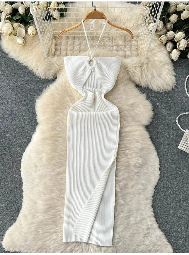 Evie Bodycon Knitted Midi Dress - Fashion Pov