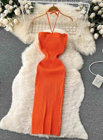 Evie Bodycon Knitted Midi Dress - Fashion Pov