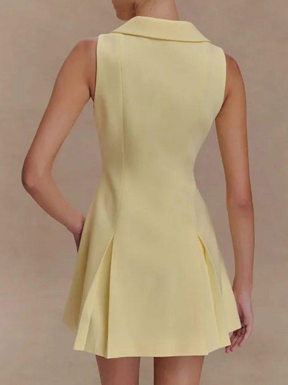 Faith Single Breasted Mini Dress - Fashion Pov