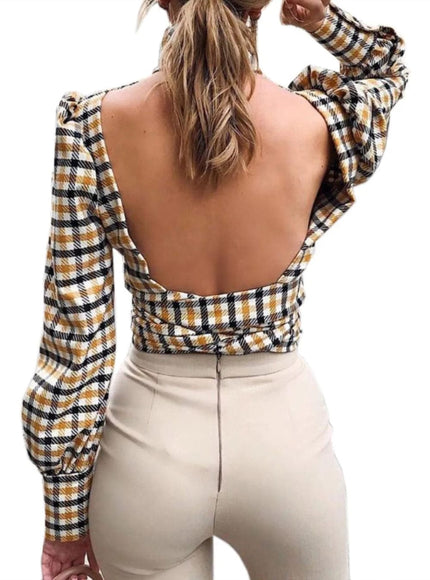 Felicity Backless Shirt - Fashion Pov