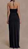 Fiora Draped Halter Maxi Dress - Fashion Pov