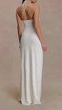 Fiora Draped Halter Maxi Dress - Fashion Pov