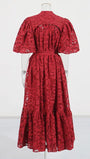 Flora Lace Button Midi Dress - Fashion Pov