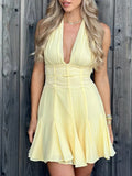 Gemma Lace Patchwork Mini Dress - Fashion Pov