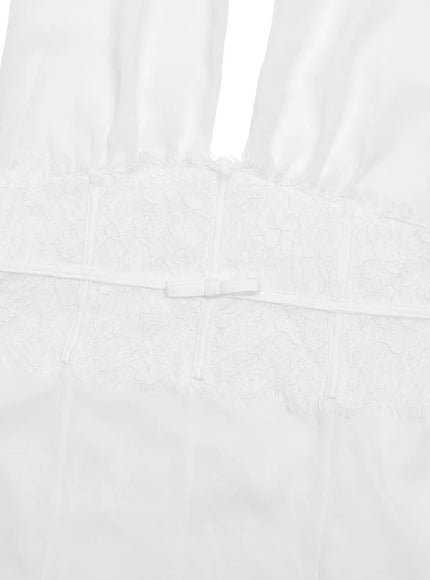 Gemma Lace Patchwork Mini Dress - Fashion Pov