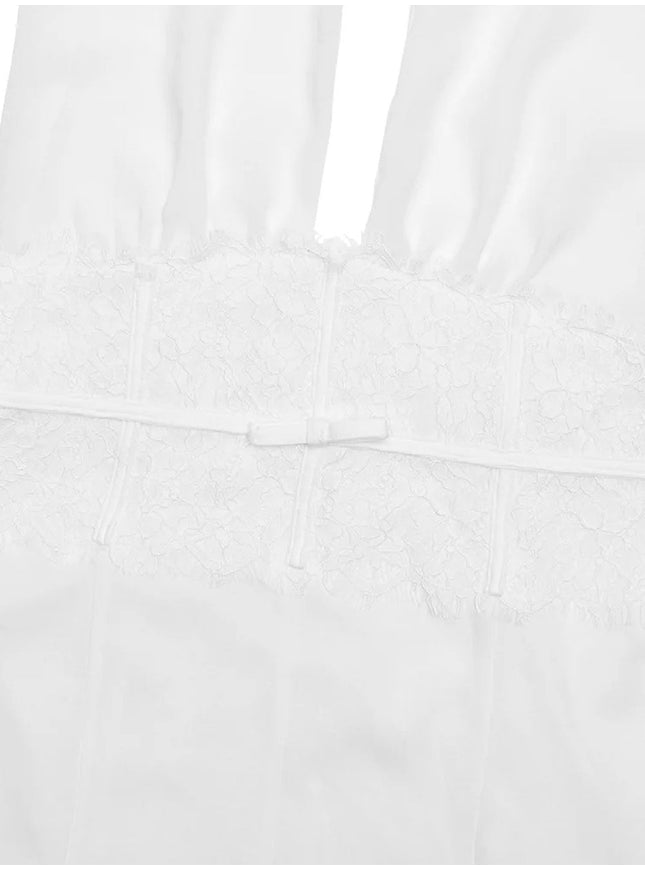 Gemma Lace Patchwork Mini Dress - Fashion Pov