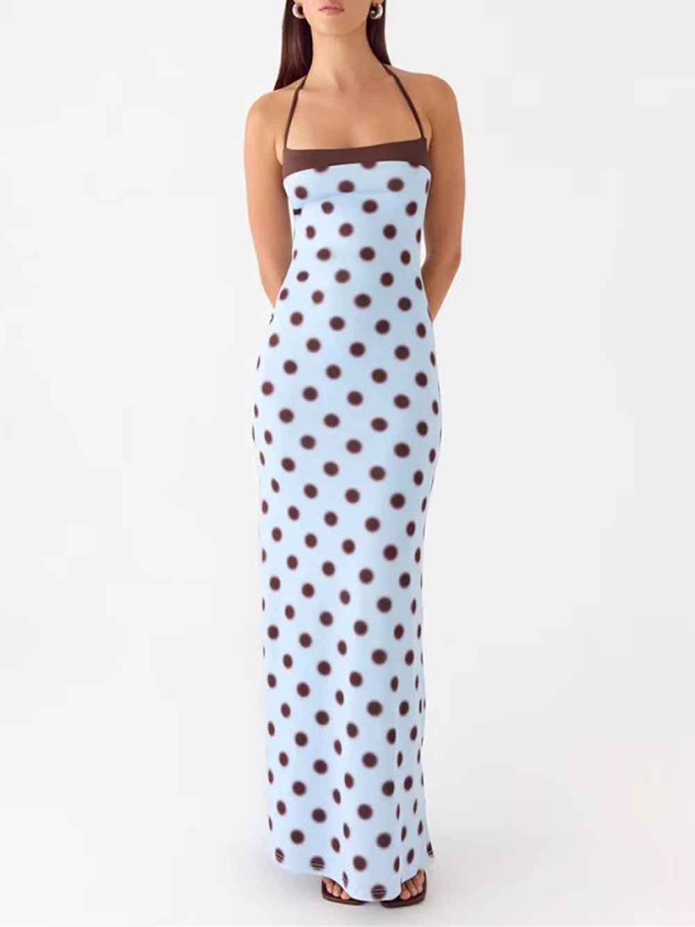 Gemma Polka Dot Maxi Dress - Fashion Pov
