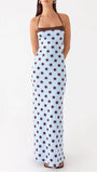 Gemma Polka Dot Maxi Dress - Fashion Pov
