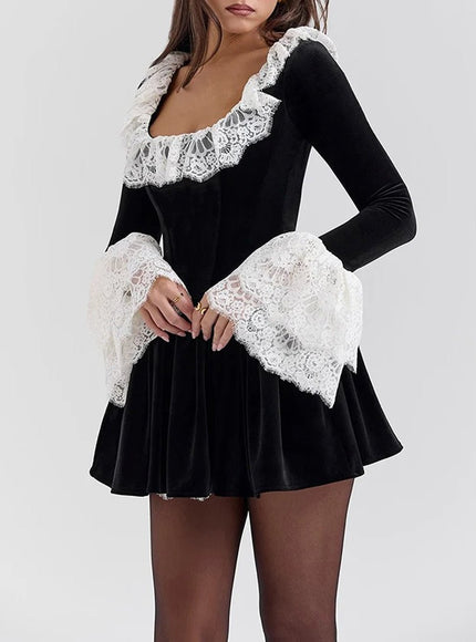 Genevieve Long Sleeve Mini Dress - Fashion Pov