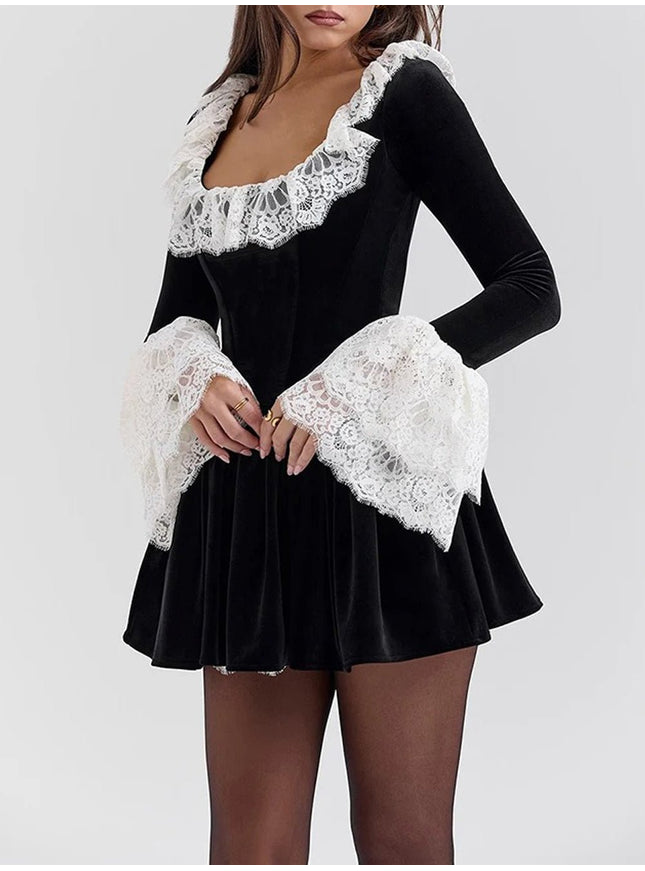 Genevieve Long Sleeve Mini Dress - Fashion Pov