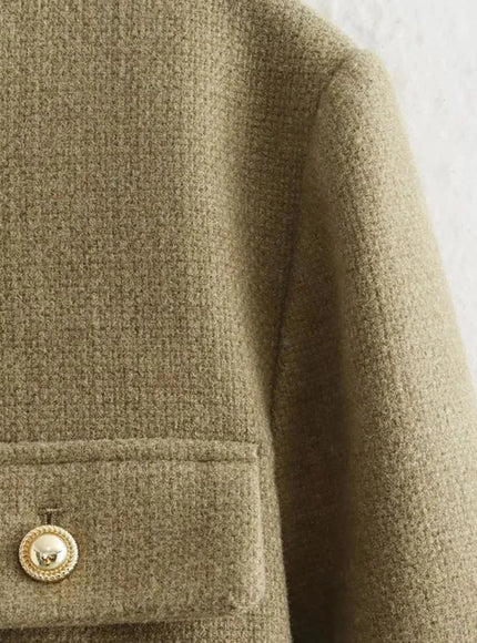 Georgia Long Sleeve Demi Coat - Fashion Pov