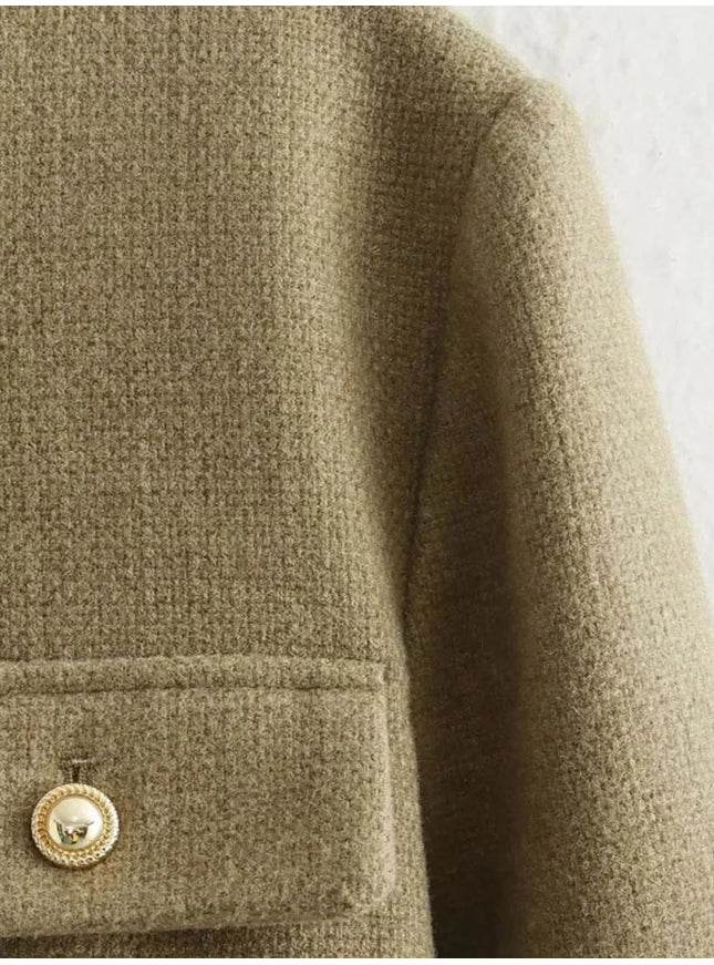 Georgia Long Sleeve Demi Coat - Fashion Pov