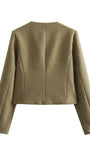 Georgia Long Sleeve Demi Coat - Fashion Pov