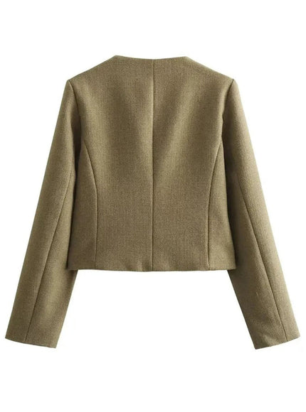 Georgia Long Sleeve Demi Coat - Fashion Pov