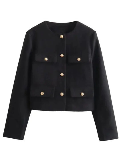 Georgia Long Sleeve Demi Coat - Fashion Pov
