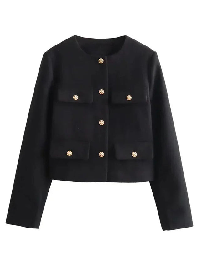 Georgia Long Sleeve Demi Coat - Fashion Pov