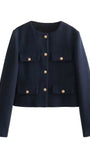 Georgia Long Sleeve Demi Coat - Fashion Pov