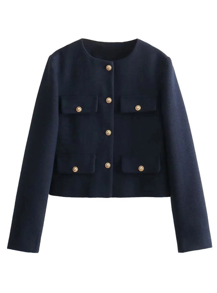 Georgia Long Sleeve Demi Coat - Fashion Pov