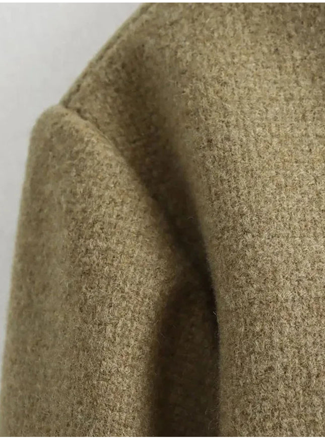 Georgia Long Sleeve Demi Coat - Fashion Pov