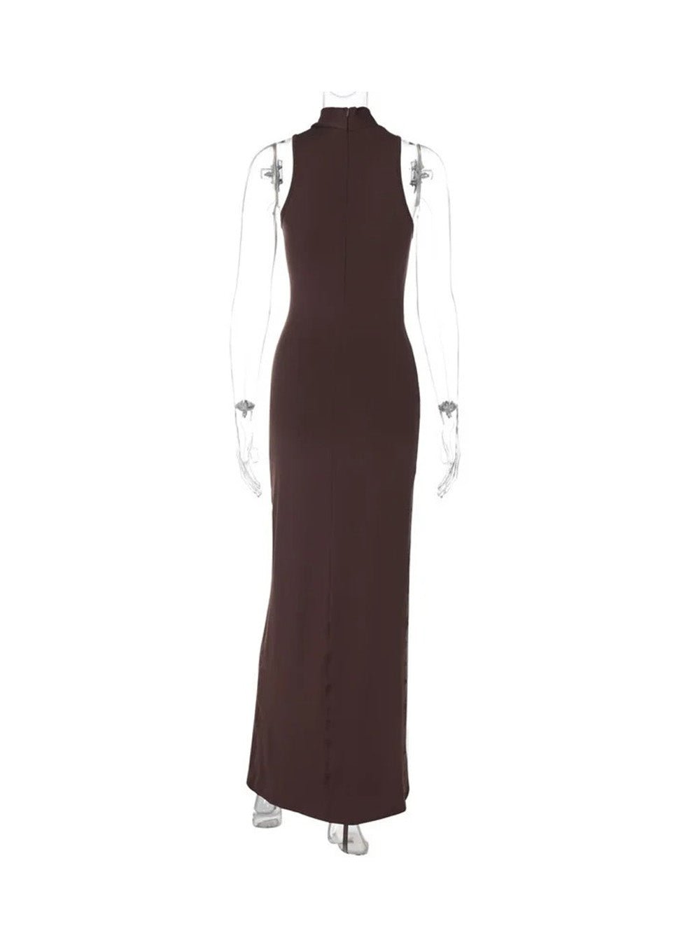 Gianna Halter Slit Maxi Dress - Fashion Pov