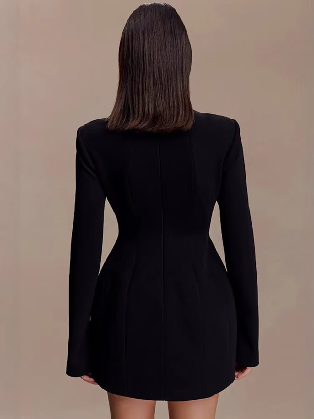 Giselle Jeweled Cutout Blazer Mini Dress - Fashion Pov